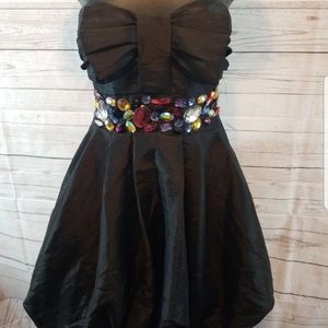 Charlotte Russe Rhinestone Bubble Strapless Dress